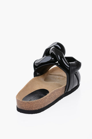 Sandali in Pelle con Maxi Catena