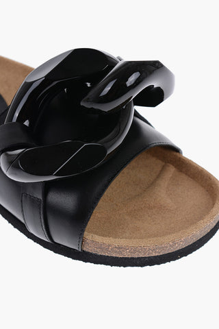 Sandali in Pelle con Maxi Catena