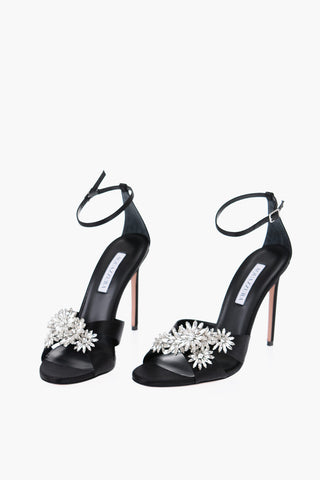 Sandali MARGARITA In Satin con Gioielli 10,5cm