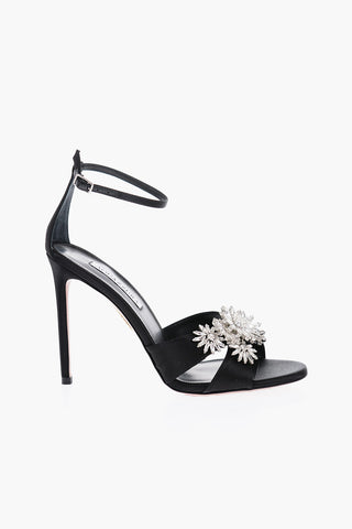 Sandali MARGARITA In Satin con Gioielli 10,5cm