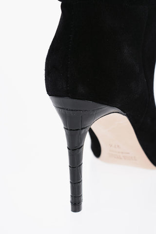 Suede Over the Knee Boots with Point Toe 8,5cm