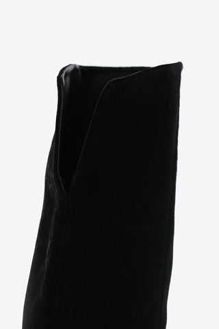 Suede Over the Knee Boots with Point Toe 8,5cm