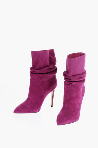 Suede Ankle Boots with Stiletto Heel 10,5cm