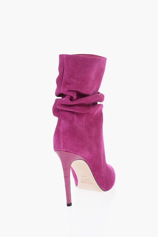 Suede Ankle Boots with Stiletto Heel 10,5cm