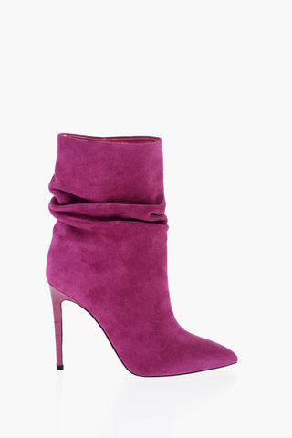 Suede Ankle Boots with Stiletto Heel 10,5cm