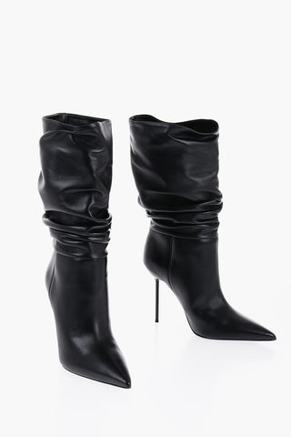 Leather LIDIA Boots with Stiletto Heel 11cm