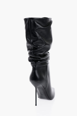 Leather LIDIA Boots with Stiletto Heel 11cm