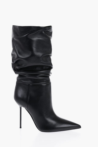 Leather LIDIA Boots with Stiletto Heel 11cm