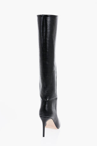 Stivali In Pelle con Punta Point 8,5cm