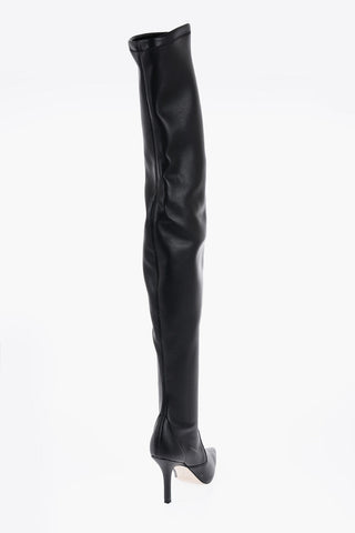 Stivali Slim Fit a Tinta Unita con Tacco 9cm