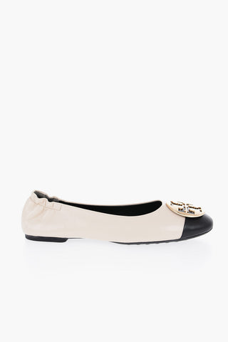 Ballerine CLAIRE In Pelle con Monogram Dorato