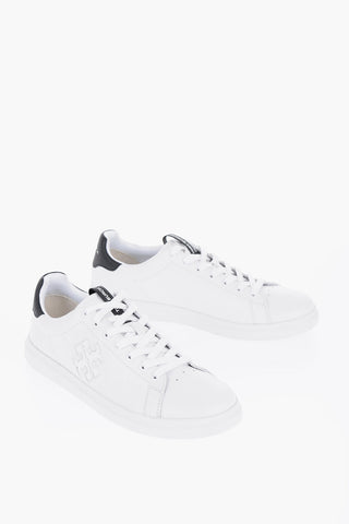 Leather DOUBLE T HOWELL Low-Top Sneakers with Monogram