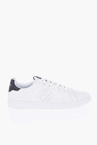 Leather DOUBLE T HOWELL Low-Top Sneakers with Monogram
