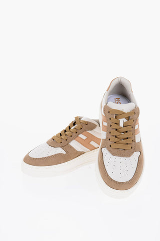 Leather And Suede H360 Low-Top Sneakers