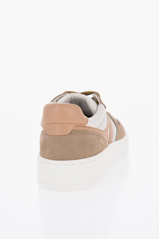 Leather And Suede H360 Low-Top Sneakers