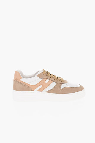 Leather And Suede H360 Low-Top Sneakers