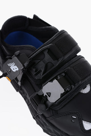 MAN NEWBALANCE Open Back Leather And Fabric Sneakers