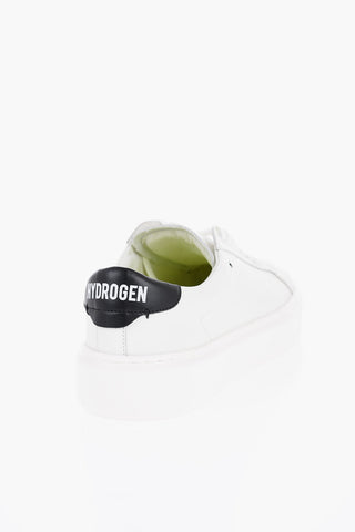 Leather Low-Top Sneakers with Contrast Detail