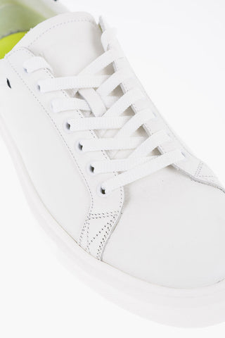Leather Low-Top Sneakers with Contrast Detail