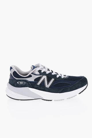 Sneakers Basse in Suede e Mesh 