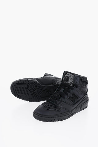 JUNYA WATAMABE MAN Leather And Mesh High Top Sneakers