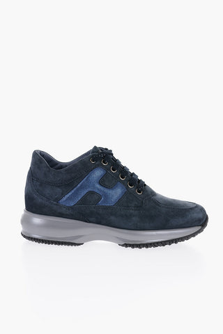 Suede INTERACTIVE Low-Top Sneakers with Tone sur Tone Monogram