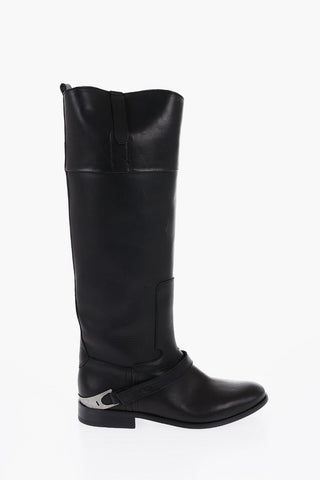 Solid Color Leather CHARLIE Boots