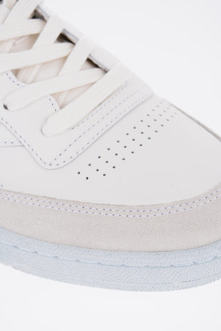 Suede and Fabric CLUB C Low-Top Sneakers with Contrast Detail