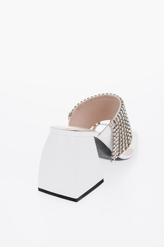 Sabot BULLA PRESTON In Pelle Abbellito da Gioielli 9,5cm