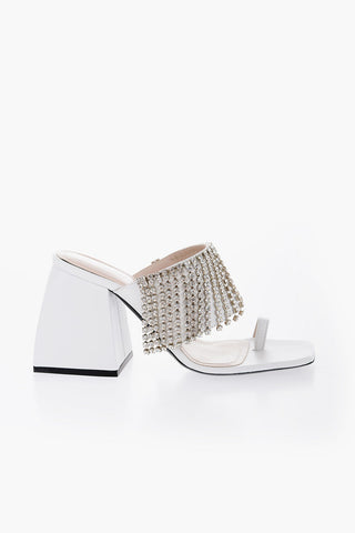 Sabot BULLA PRESTON In Pelle Abbellito da Gioielli 9,5cm