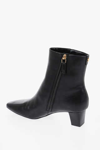 LAUREN Solid Color Leather WILLA-BO Ankle Boots 5cm