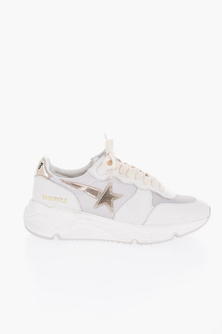 Leather RUNNING SOLE Low-Top Sneakers with Metallic Leather Details