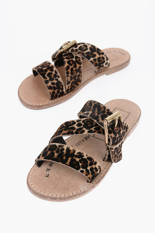 Animal-Motif Ponyskin MARGARET Sandals