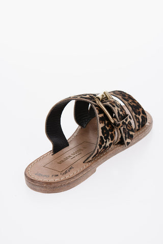 Animal-Motif Ponyskin MARGARET Sandals