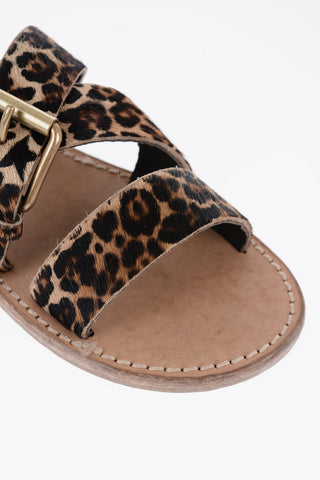 Animal-Motif Ponyskin MARGARET Sandals