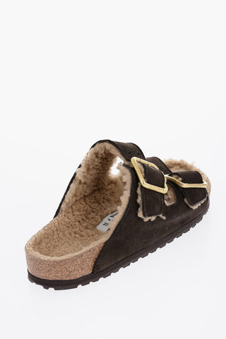 Leather ARIZONA Sandals with Double Buckle