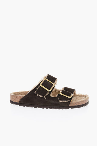 Leather ARIZONA Sandals with Double Buckle