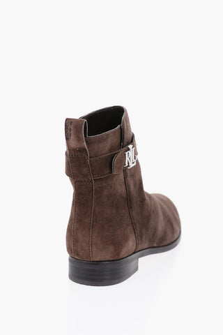 LAUREN Suede BRIELE Boots with Straps