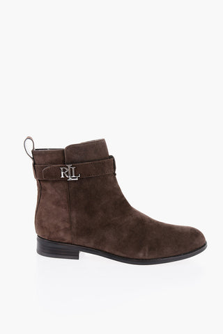 LAUREN Suede BRIELE Boots with Straps