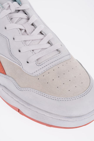 Low-top Leather Sneakers BB4000 Solid-Color with Contrasting Interior