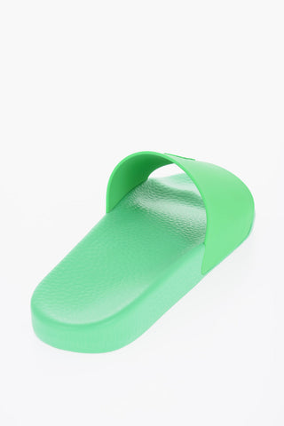 Slides in Gomma a Tinta Unita con Monogram