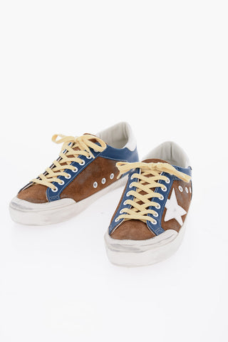 Tricolor Suede SUPER-STAR PENSTAR Low-Top Sneakers