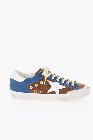 Tricolor Suede SUPER-STAR PENSTAR Low-Top Sneakers