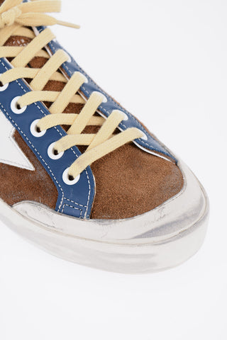 Tricolor Suede SUPER-STAR PENSTAR Low-Top Sneakers