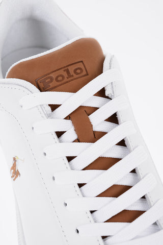 Leather Low-Top Sneakers with Contrast Details