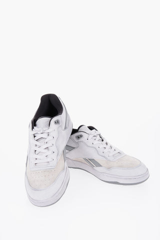 Vintage Effect Leather BB4000 Low-Top Sneakers