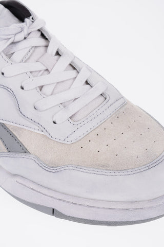 Vintage Effect Leather BB4000 Low-Top Sneakers