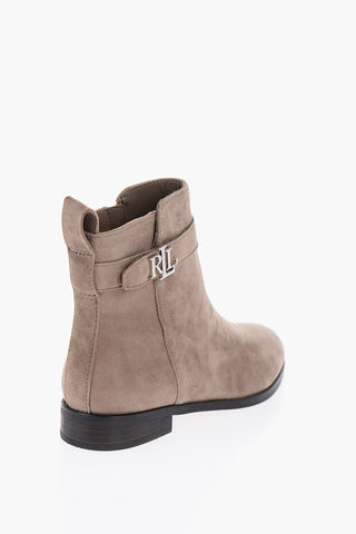 LAUREN Suede BRIELE Boots with Straps