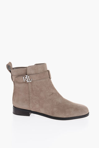 LAUREN Suede BRIELE Boots with Straps