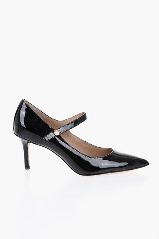 LAUREN Patent Leather LANETTE Mary Jane Pumps with Heel 7cm